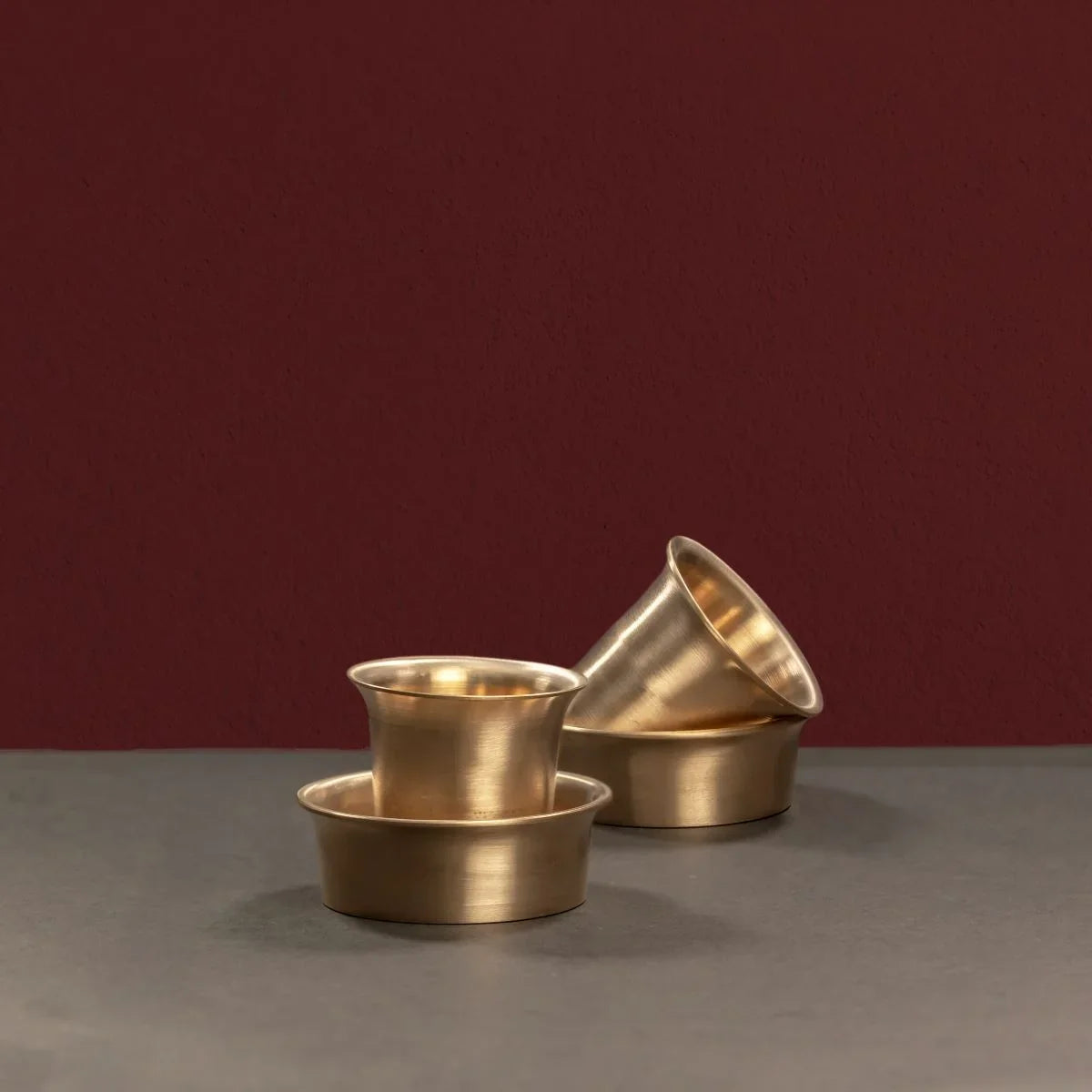 Tulsi Kansa Davara Tumbler Set-Zishta Traditional Bronze Serveware