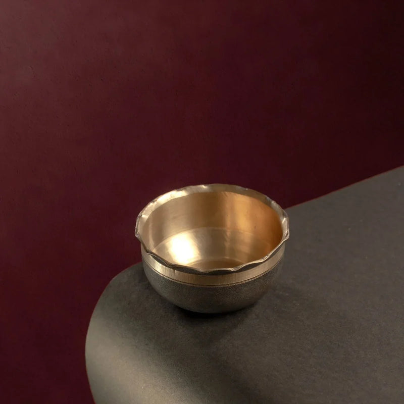 Kansa - Bronze Serving Bowl : Petal Shape-2