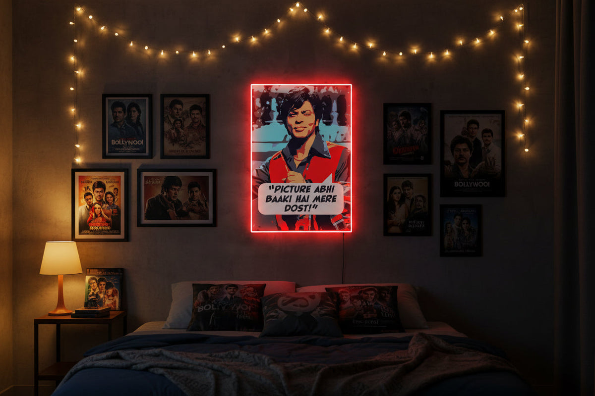 “King Khan Pop Art Neon Sign” Neonsignsindia