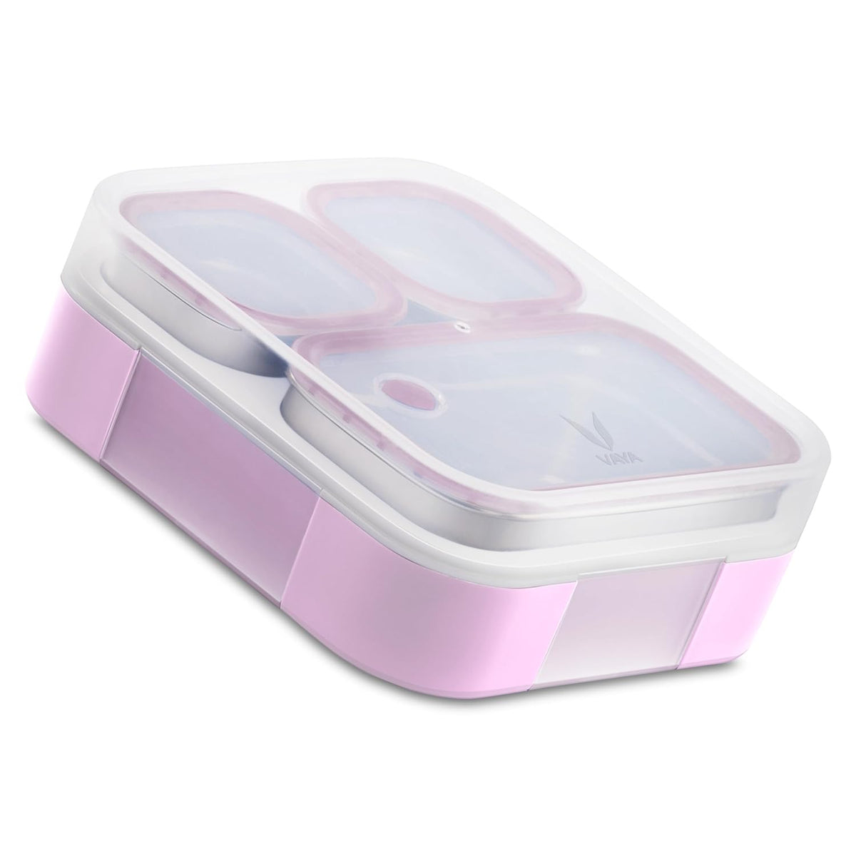 VAYA TYDBYT Stainless Steel Bento Lunch Box with 3 Leakproof Compartments – Perfect for Kids, Office & School-6