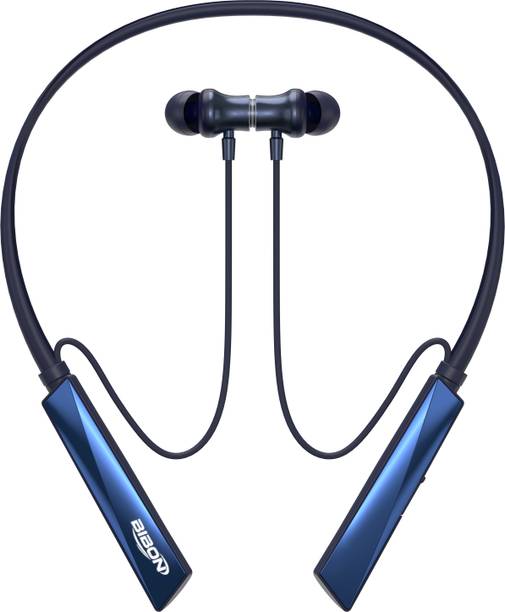 BiBon Luxury Buds 5 MAGNETIC POWER OFF/ON 100Hr Neckband Fast Charging AI ENC 1 Bluetooth