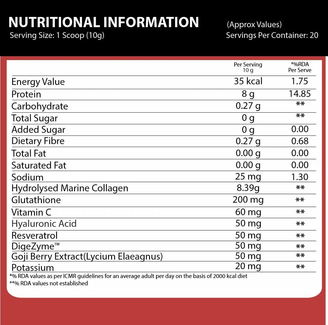 Marine Collagen For Glow - Ripped Up Nutrition