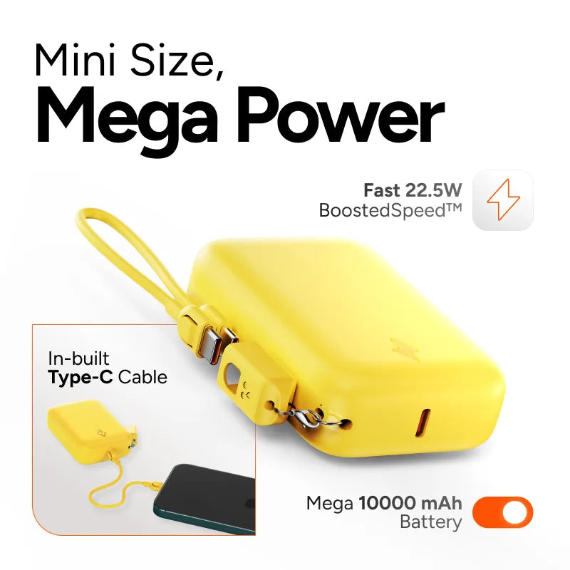 Lightweight 10 W portable charger with multiple color options – Ambrane India