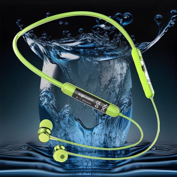 PTROX N70 Fast Charging Transparent Desine Battery Life 3 Days Wireless Neckband E75 Bluetooth