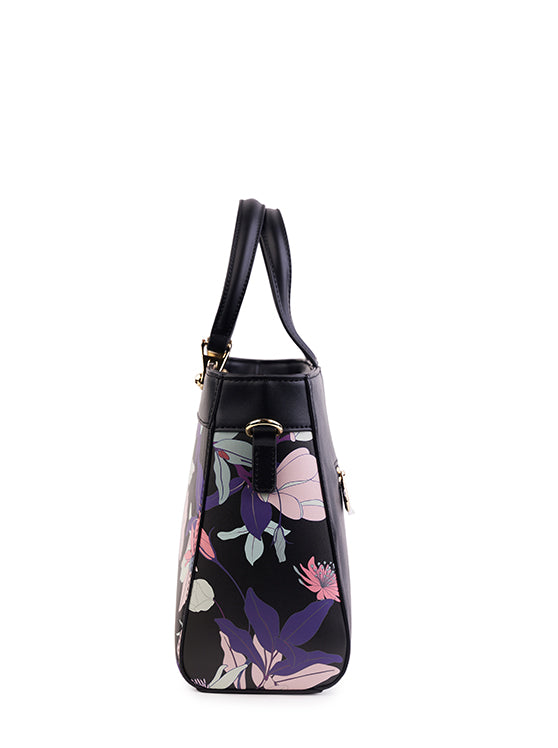 Culge Chicago "The Millennium" Structured Satchel – Twilight Noir Floral-4