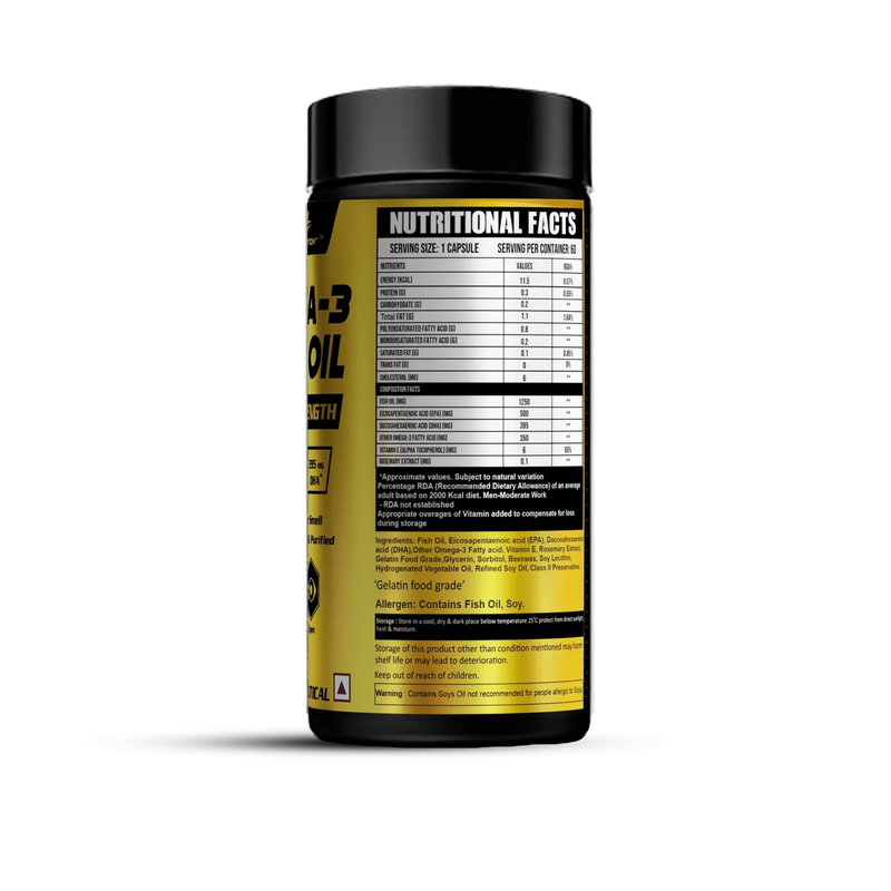 Omega - 3 Fish Oil (Triple Strength) - Ripped Up Nutrition