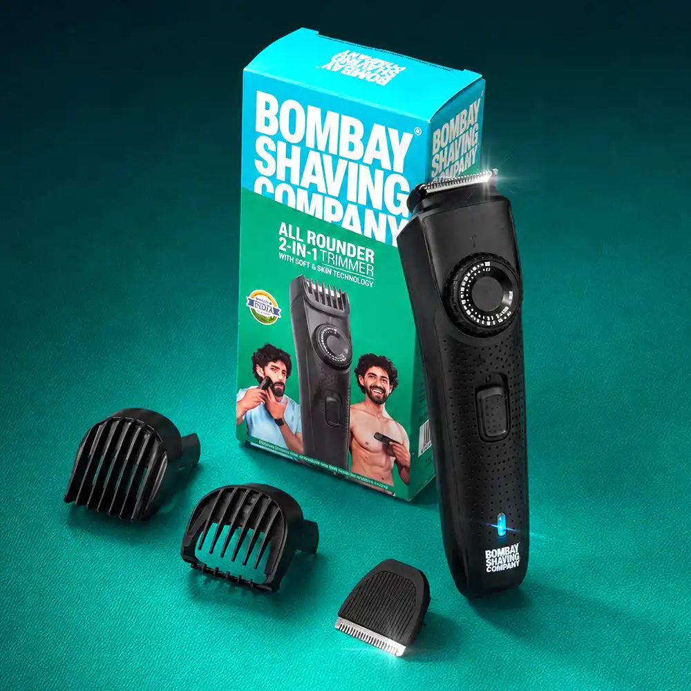 BOMBAY SHAVING COMPANY ALL ROUNDER 2 IN 1 BEARD AND BODY TRIMMER