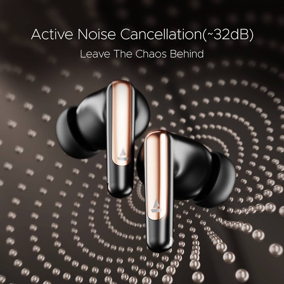boAt Airdopes 161 ANC Elite,ANC, 50 H Battery,ENx Tech, App Support Bluetooth Headset (Black, True Wireless)