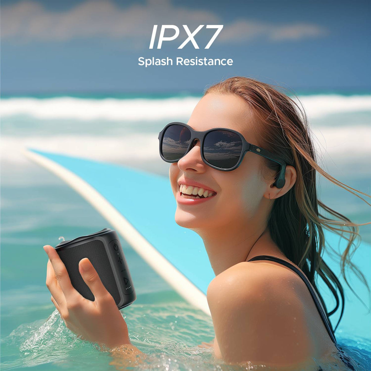 boAt Stone 350, Music Streaming on JioSaavn, 12Hrs Battery, IPX7, TWS Feature 10 W Bluetooth Speaker (Black, Mono Channel)