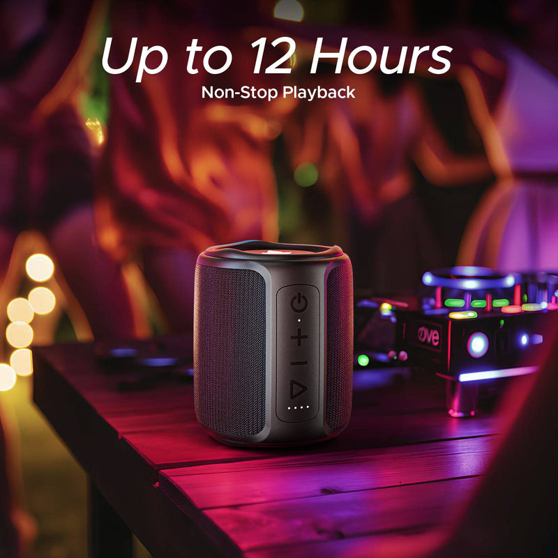 boAt Stone 350, Music Streaming on JioSaavn, 12Hrs Battery, IPX7, TWS Feature 10 W Bluetooth Speaker (Black, Mono Channel)