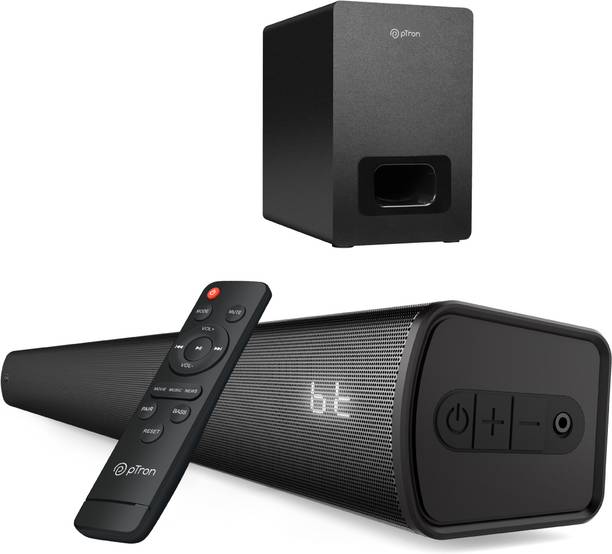 PTron Jazz Pro with 160W Cinematic Surround Sound, 3 EQ Modes Deep Bass Hdmi Arc Port 160 W Bluetooth Soundbar