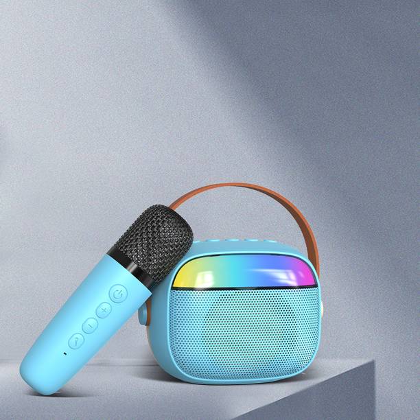PTron Fusion Smart with Karaoke Mic, 10W Pristine Sound 10hrs Playtime RGB Lights 10 W Bluetooth Speaker