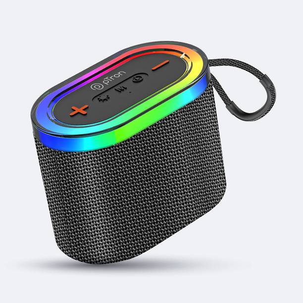 PTron Funk Echo / Fusion Pop w/ 12W Pristine Sound, RGB Lights 10hrs Playtime Portable 12 W Bluetooth Home Audio Speaker