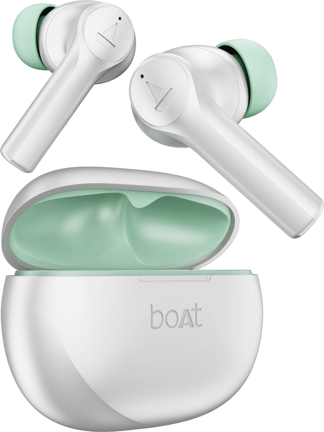 boAt Airdopes Supreme w/ 4 Mics AI ENx Tech, 50 HRS Playback,Multi Point Connectivity Bluetooth Headset (Swidish White, True Wireless)