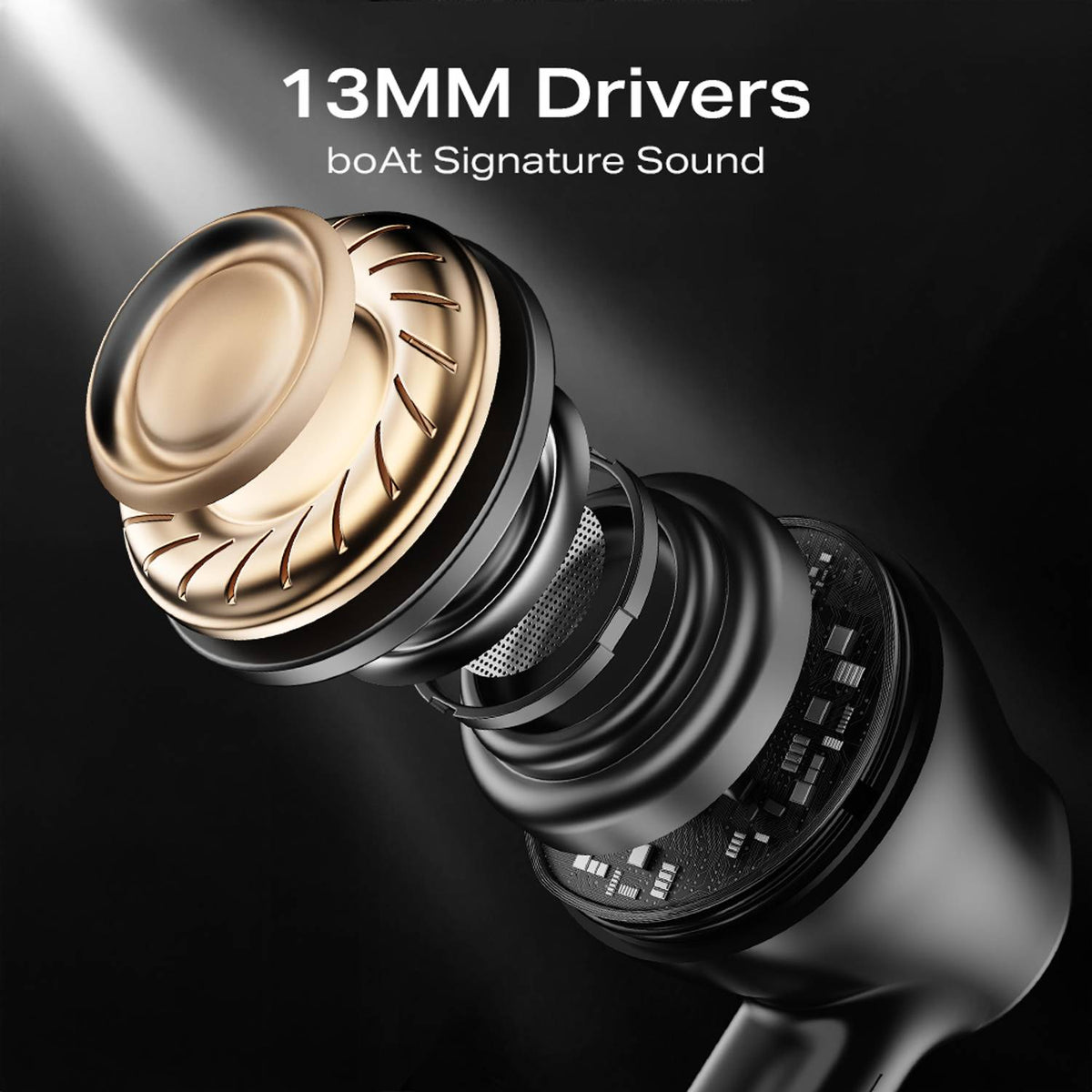 boAt Airdopes 131 Gen 2, 13mm Drivers, 70H Battery, ENx, App Bluetooth Headset (Carbon Black, In the Ear)