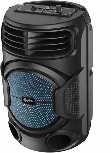 PTron Fusion Octane w/ Pulsating Sound, 6hrs Playtime Breathing RGB Lights Portable 48 W Bluetooth Party Speaker
