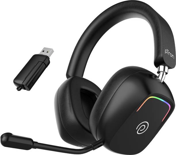 PTron Studio Sports w/ Dual Pairing, 20ms Gaming, 70Hrs Playtime AI ENC Calls Bt6 0 Bluetooth Gaming