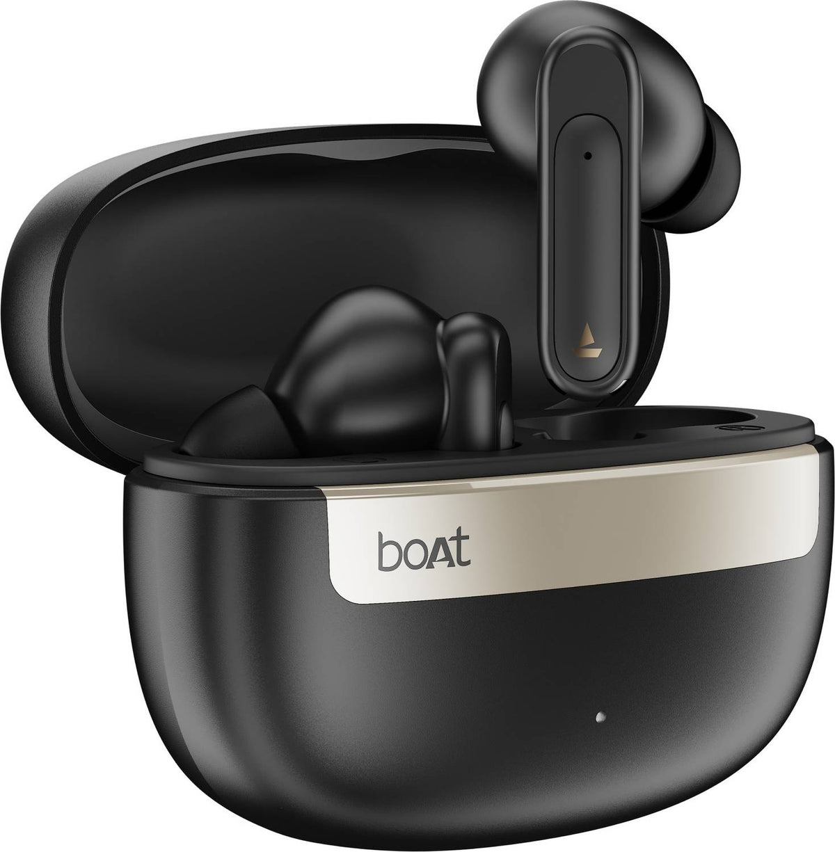 boAt Airdopes Plus 223,Spatial Audio,60H Battery,Quad Mic,AI-ENx,Multi-Connect,BTv6.0 Bluetooth Headset (Classic black, True Wireless)