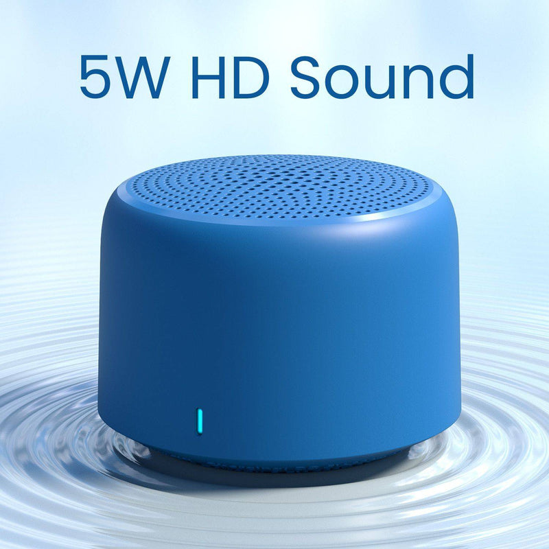 Portronics 5W Mini HD Portable Bluetooth Speaker, In-Built Mic,4 Hrs Playtime, BT 5.3V 3 W Bluetooth Speaker (Blue, Stereo Channel)