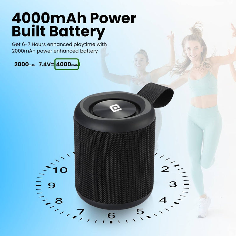 Portronics SoundDrum P Wireless with 6-7 hrs Playback Time, Handsfree Calling, 20 W Bluetooth Speaker