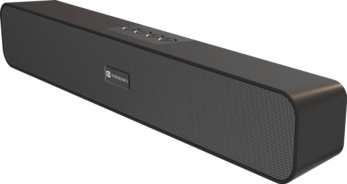 Portronics Decibel 24 10W Bluetooth Soundbar Speaker With In Built Mic, HD Sound,BT5.3v 10 W Bluetooth Speaker (Black, Stereo Channel)
