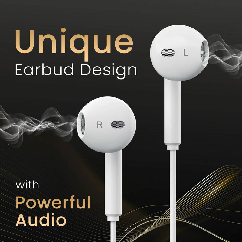 Portronics POR 2749 Wired Headset (White, In the Ear)