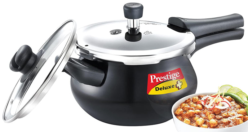 Prestige Deluxe Duo Plus Induction Base Aluminium Pressure Cooker-3