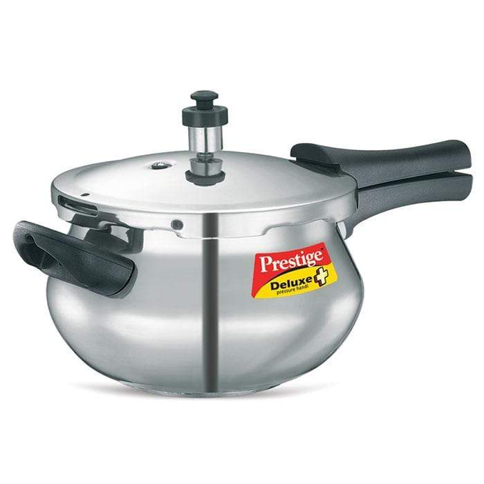 Prestige Deluxe Plus Induction Base Aluminium Pressure Cooker Handi-2