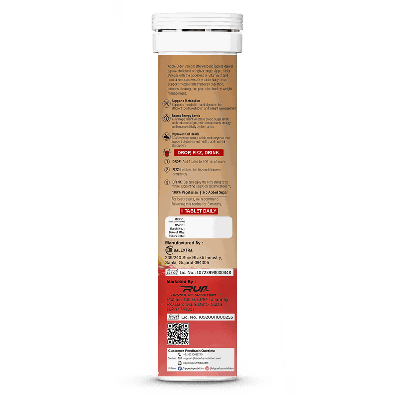 RUN ACV - Gut Health+Weight Management - Ripped Up Nutrition
