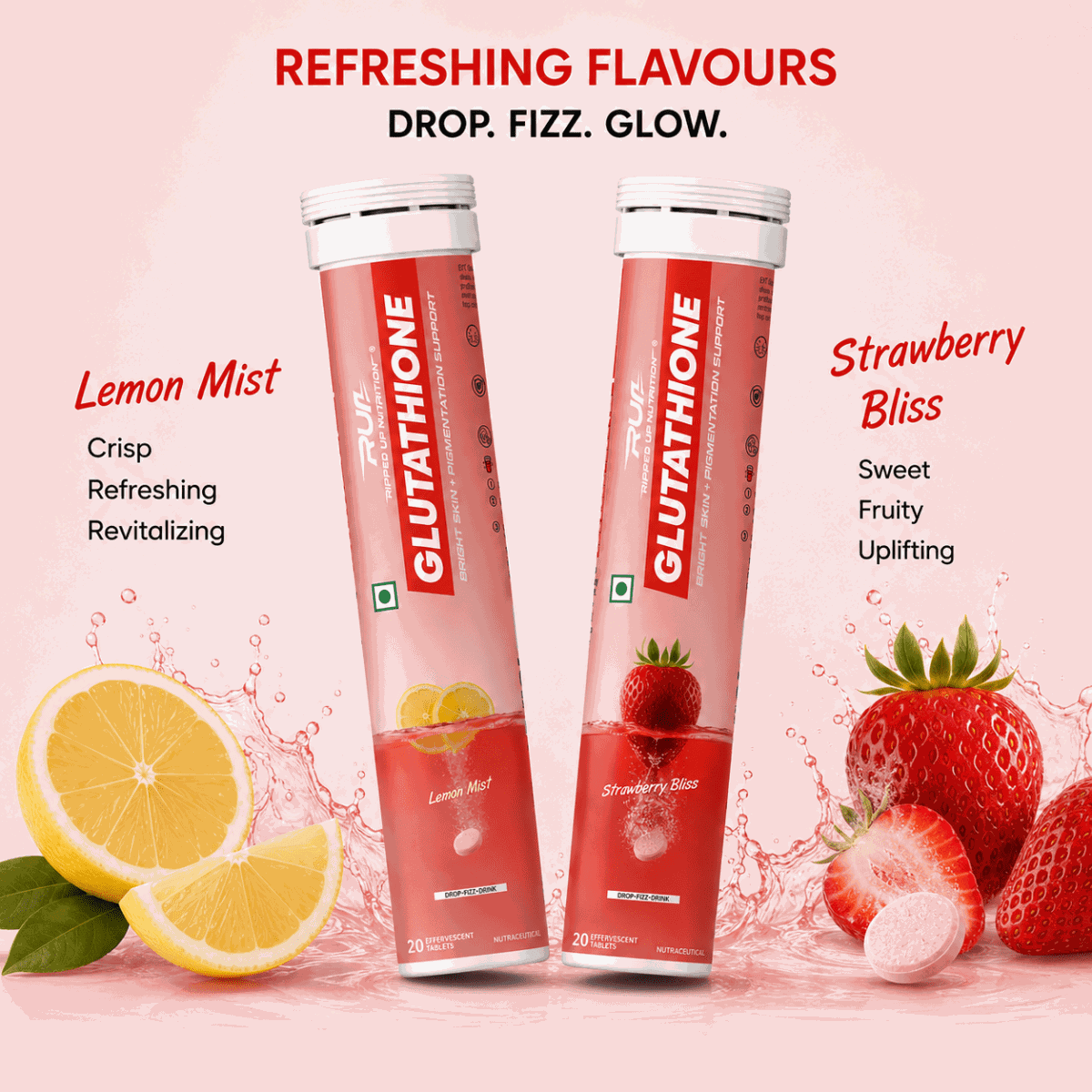 RUN Glutathione - Bright Skin - Ripped Up Nutrition