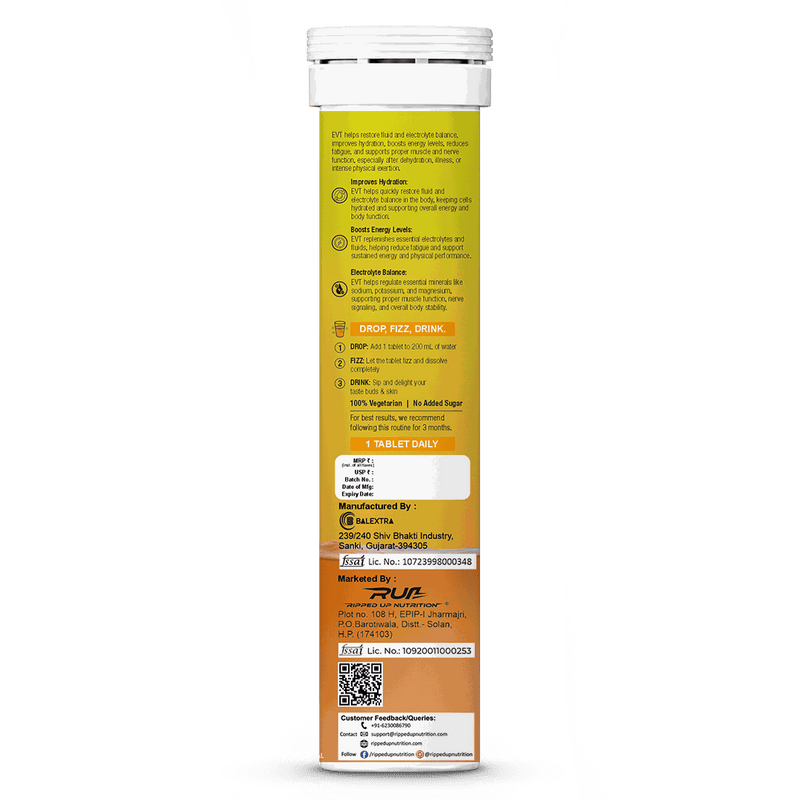 RUN Hydration - Instant Electrolytes + Vitamins - Ripped Up Nutrition