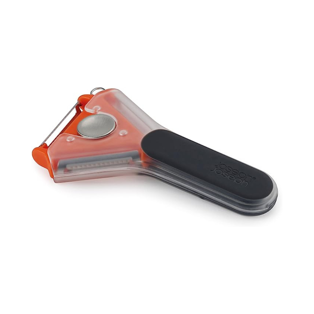 Joseph Joseph Tri-Peeler 3-in-1 Peeler with Rotating Head | Orange
