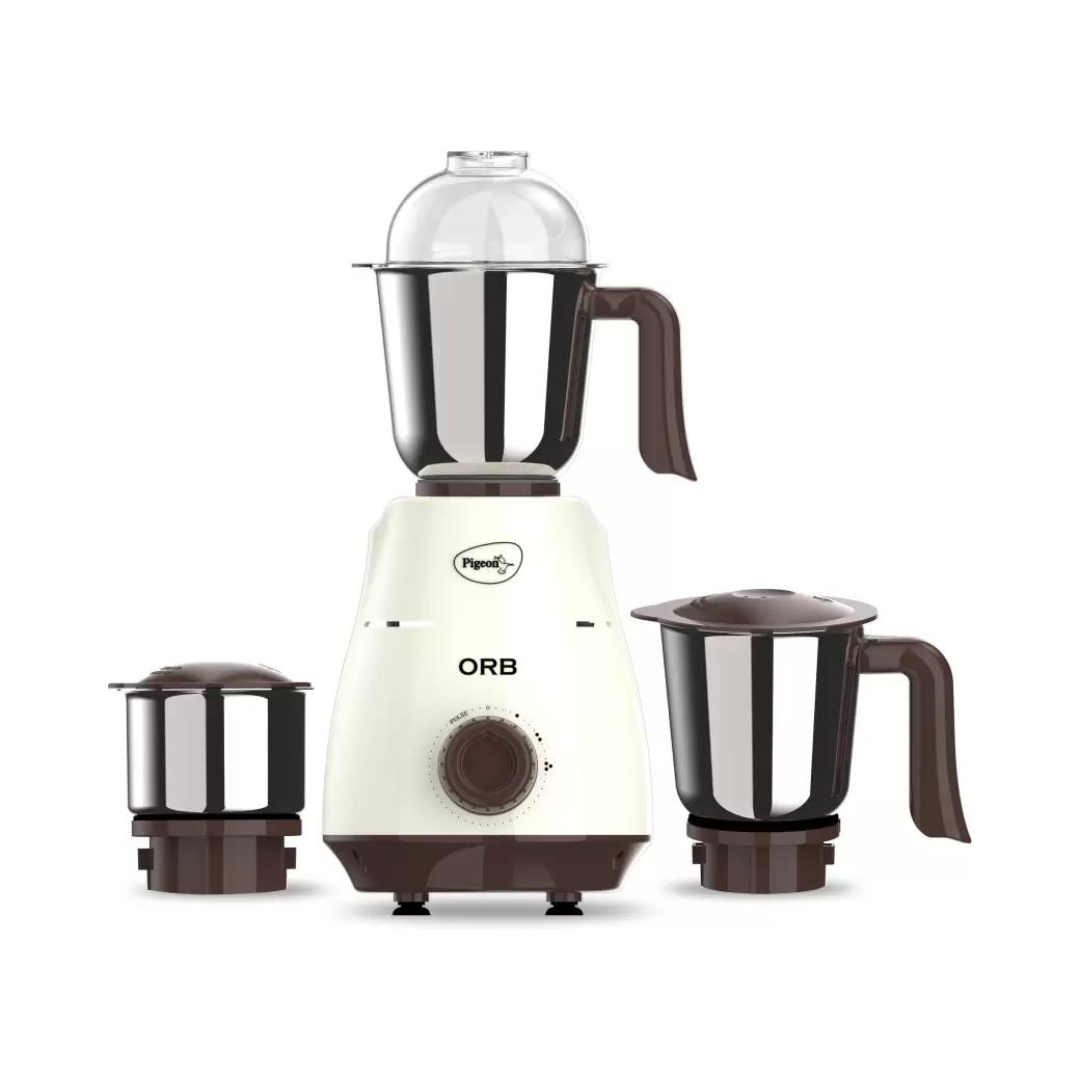 Pigeon ORB Mixer Grinder 750 Watts | 3 Jar | White