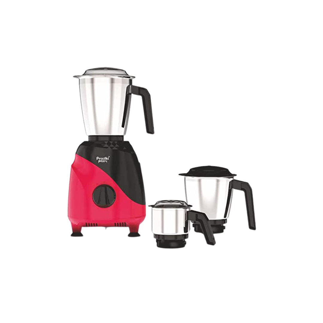 Preethi Peppy Plus | MG-245 mixer grinder | 750 watt | Black & Red
