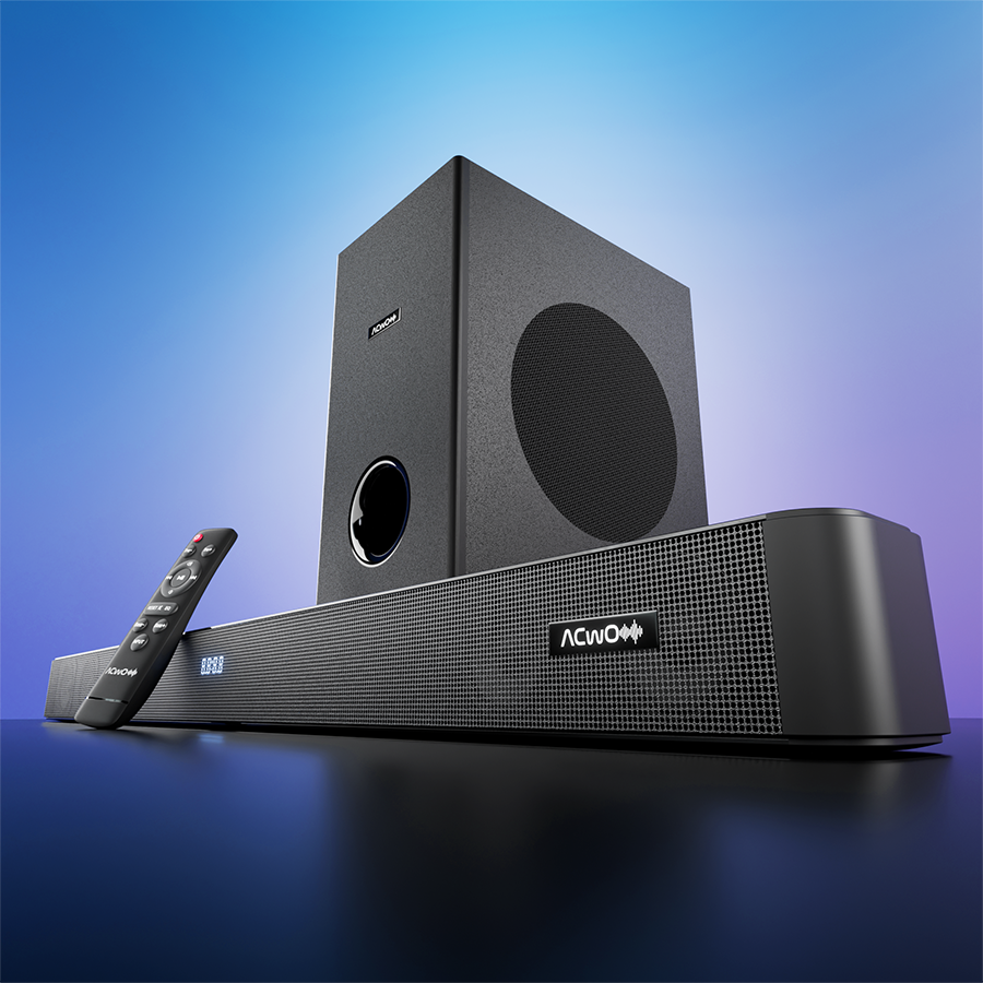 Sphōrika N333 , 325W Powerful Output , 2.1 Channel Soundbar , Wireless Woofer , Deep Bass & Surround Sound