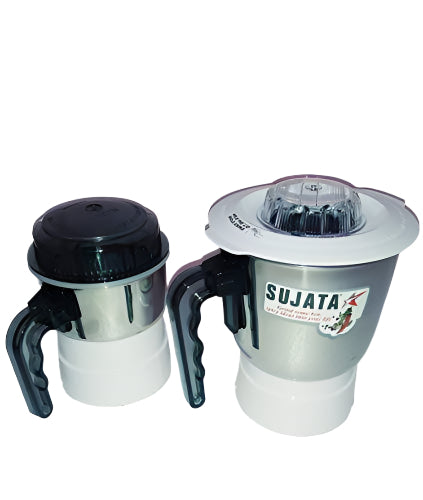 Sujata Grinder Medium Jar 1000ml and Chutney Jar (500ml) Combo - Compatible with Sujata 900W Models