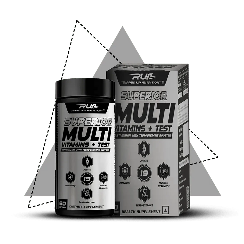 Superior Multi Vitamin + Testa Booster - 60 Softgel Capsule - Ripped Up Nutrition