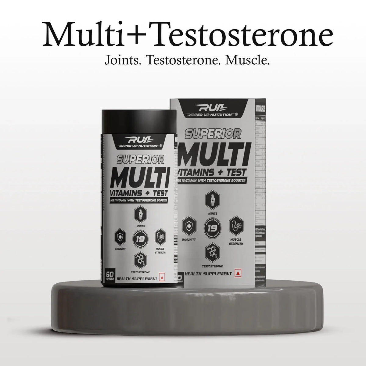 Superior Multi Vitamin + Testa Booster - 60 Softgel Capsule - Ripped Up Nutrition