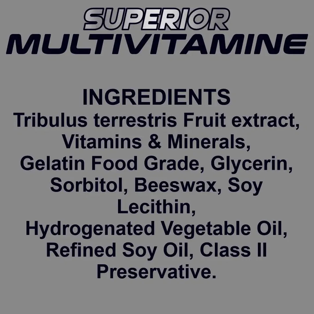 Superior Multi Vitamin + Testa Booster - 60 Softgel Capsule - Ripped Up Nutrition