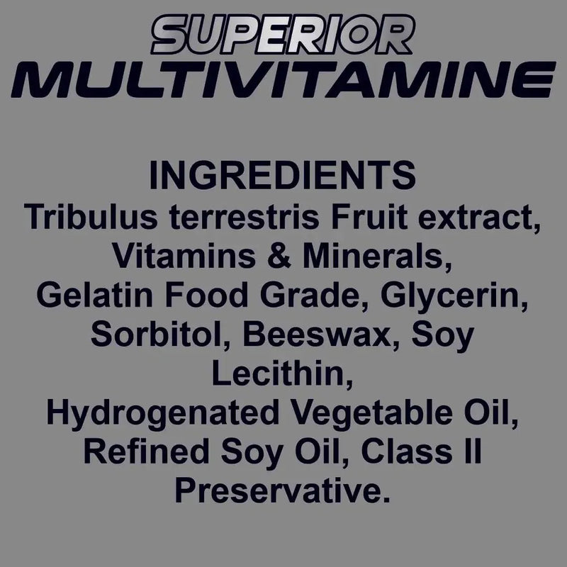 Superior Multi Vitamin + Testa Booster - 60 Softgel Capsule - Ripped Up Nutrition
