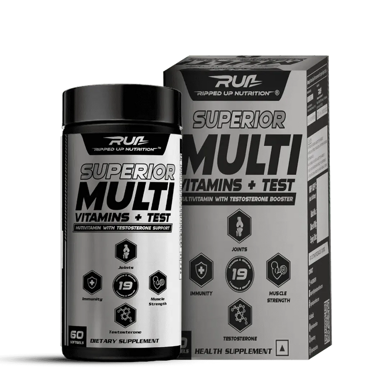 Superior Multi Vitamin + Testa Booster - 60 Softgel Capsule - Ripped Up Nutrition