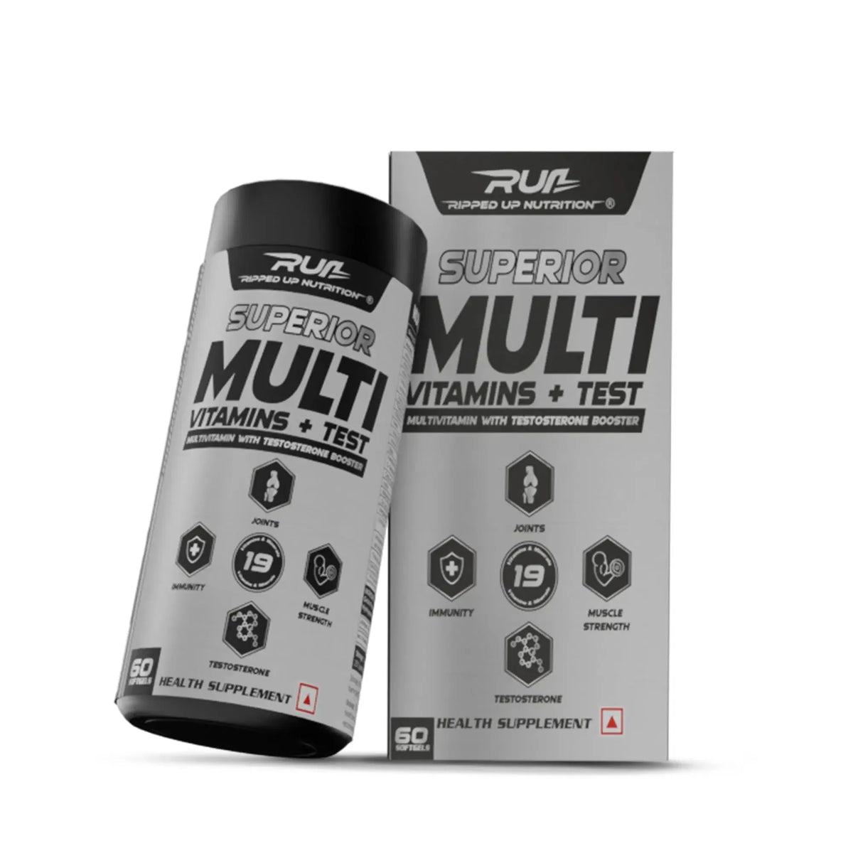 Superior Multi Vitamin + Testa Booster - 60 Softgel Capsule - Ripped Up Nutrition