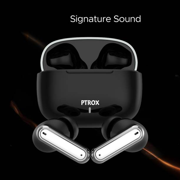 PTROX Ultrabuds with Latest BT v6.0,40Hr Playtime,13mm Dynamic Driver Rich Bass N354 Bluetooth