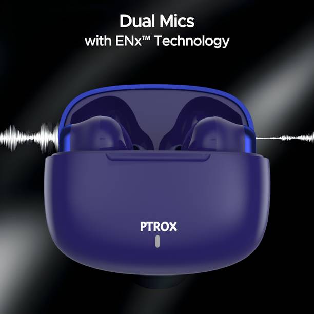 PTROX Ultrabuds with Latest BT v6.0,40Hr Playtime,13mm Dynamic Driver Rich Bass N246 Bluetooth