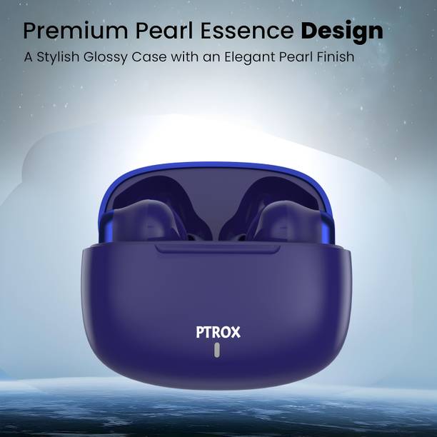 PTROX Ultrabuds with Latest BT v6.0,40Hr Playtime,13mm Dynamic Driver Rich Bass N234 Bluetooth