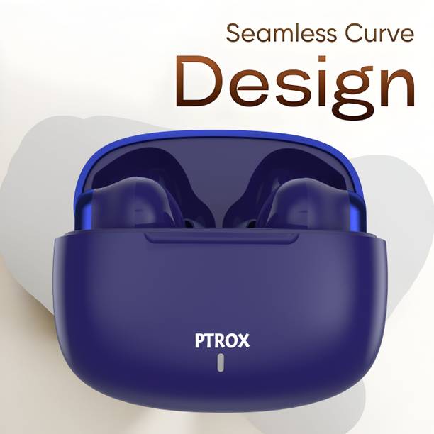 PTROX Ultrabuds with Latest BT v6.0,40Hr Playtime,13mm Dynamic Driver Rich Bass N241 Bluetooth