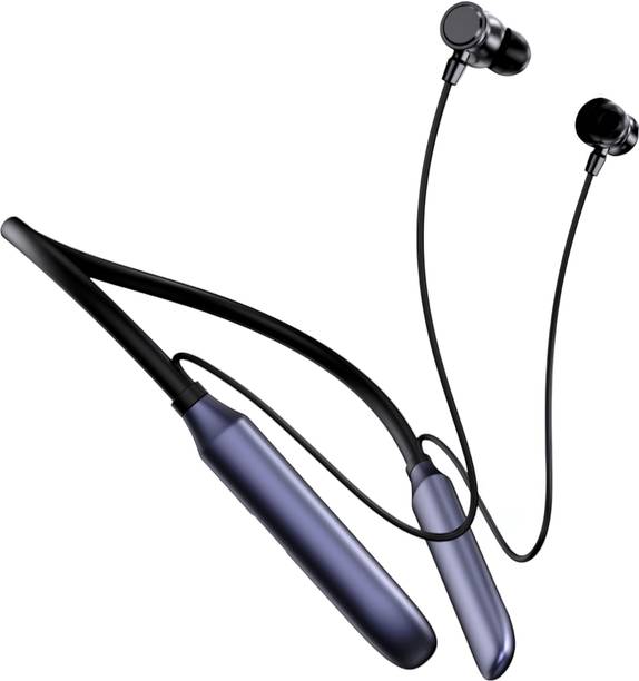 Bxeno Velvet Magnetic ON/OFF,100 Hr Playtime,ENC,Fast Charging Headphone Bluetooth 5