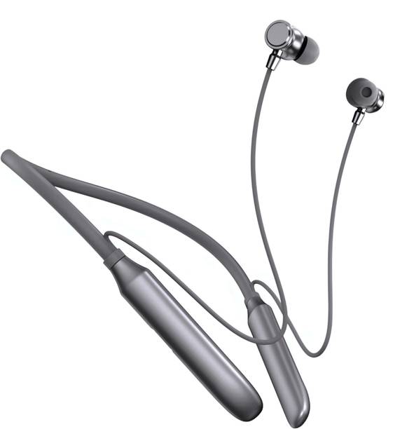 Bxeno Velvet Magnetic ON/OFF, 100Hr Battery, ENC, Fast Charging Neckband 10 Bluetooth
