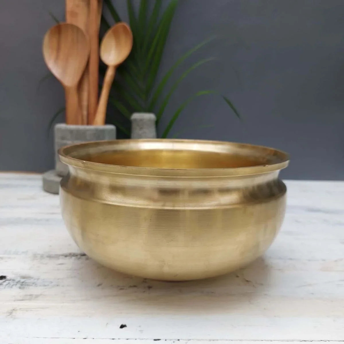 Vengala Chatti-Bronze Pot-Kaiya Uruli-Zishta Traditional Bronze Cookware