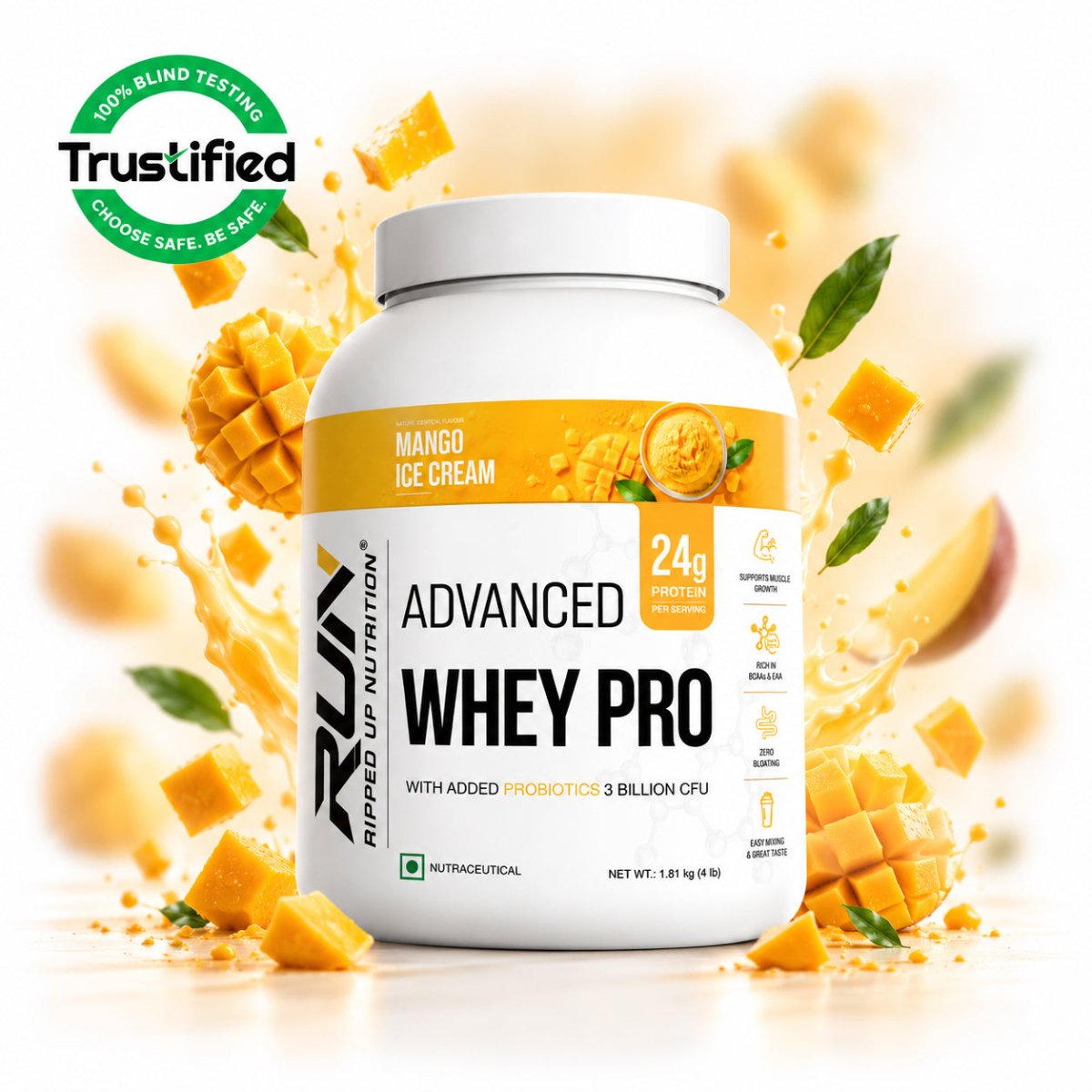 Whey PRO- Trustified™ (Primary Concentrate + Isolate Blend) (Advanced) - Ripped Up Nutrition